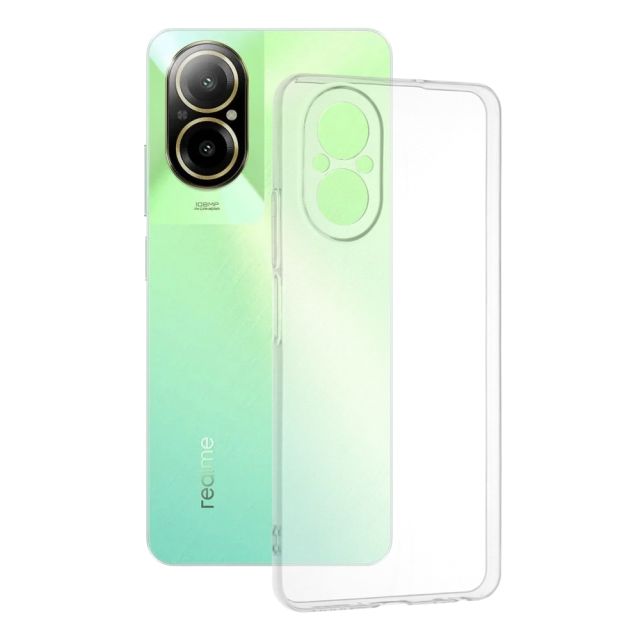 Techsuit Clear Back Cover Σιλικόνης Διάφανο (Realme C67 4G)