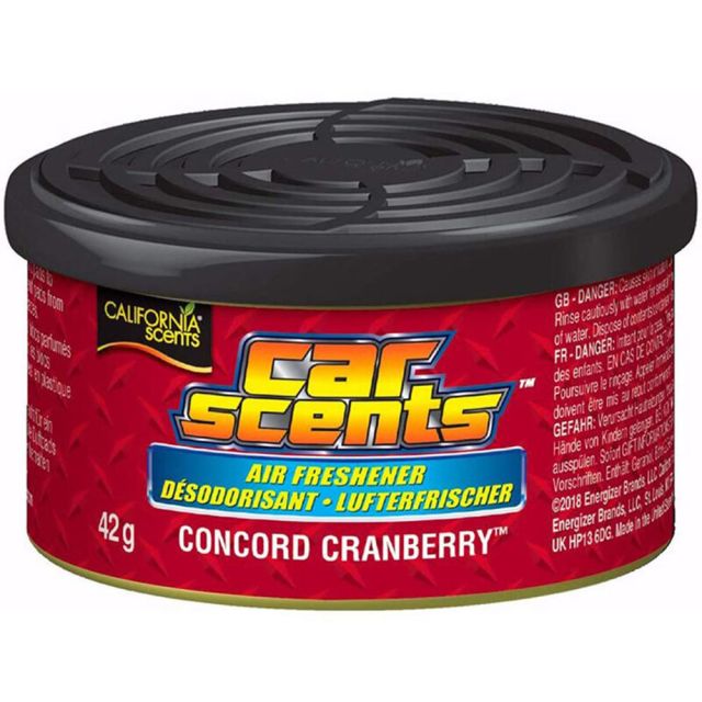 California Scents Αρωματική Κονσέρβα Κονσόλας/Ταμπλό Αυτοκινήτου Car Scents Concord Cranberry 42gr