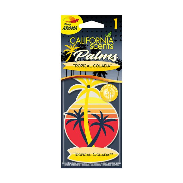 California Scents Αρωματική Καρτέλα Κρεμαστή Αυτοκινήτου Τροπικά Φρούτα