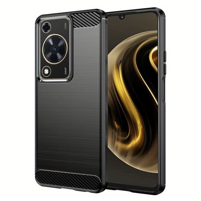 Techsuit Carbon Back Cover Σιλικόνης Μαύρο (Huawei Nova)