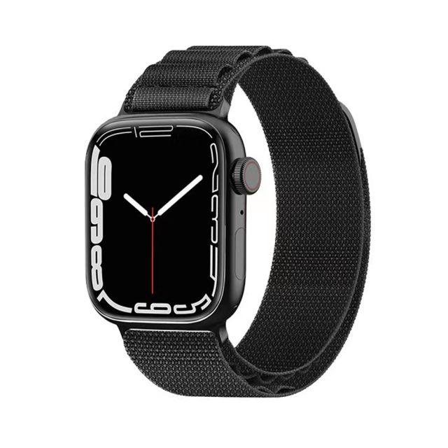 Techsuit Watchband W037 Λουράκι Υφασμάτινο Μαύρο (Apple Watch 38/40/41mm)