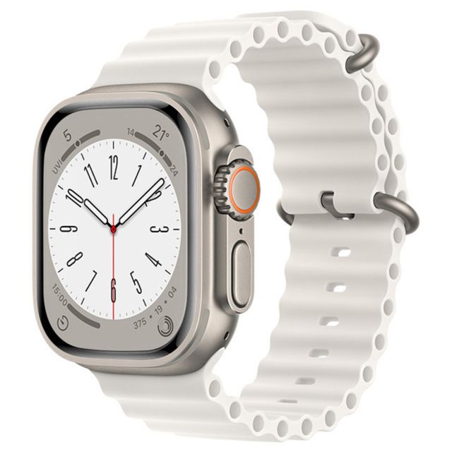 Techsuit QuickFit Λουράκι Σιλικόνης Λευκό (Apple Watch 42/44/45mm/49mm)