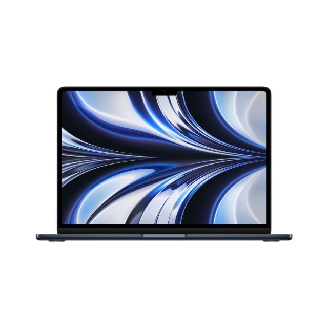 Apple MacBook Air (13" 2022, M2) | Apple M2 10-core GPU | 8GB | 512GB SSD | Integrated | Midnight | Refurbished Grade A