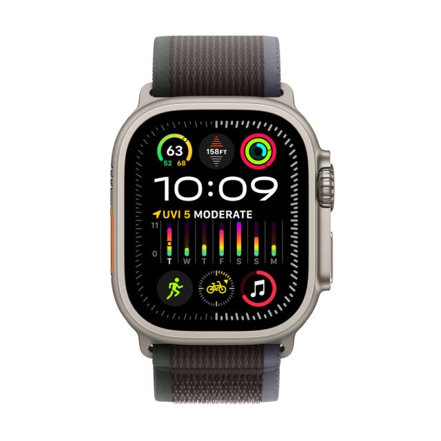 Apple Watch Ultra 2 49mm GPS+Cellular Titanium Case | Silver | Black Alpine Loop | Refurbished Grade A
