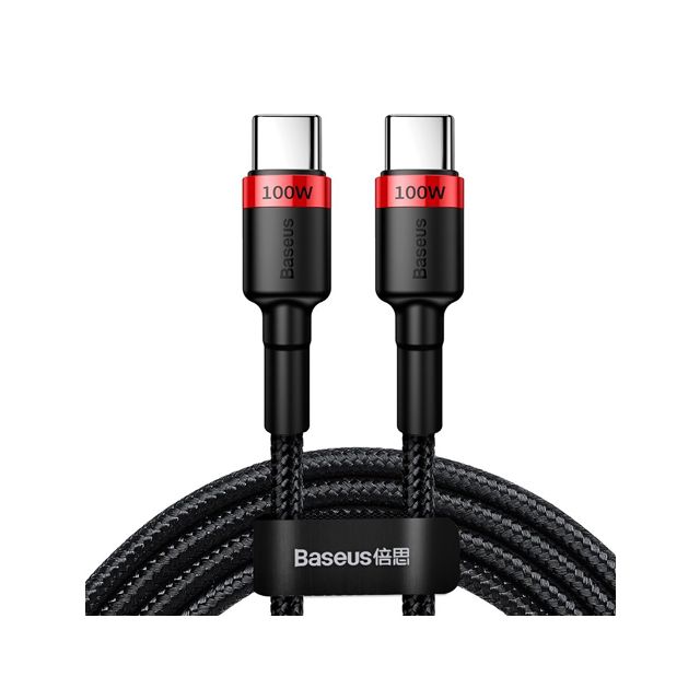 BASEUS CAFULE CABLE TYPE-C/TYPE-C 1M RED