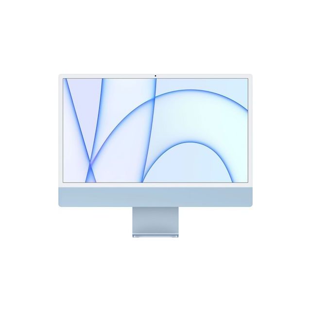 Apple iMac (Retina 4.5K, 24" 2021, 2 TBT3 + 2 USB-C, M1) | Apple M1 | 16GB | 512GB SSD | Integrated | Blue | Refurbished Grade A