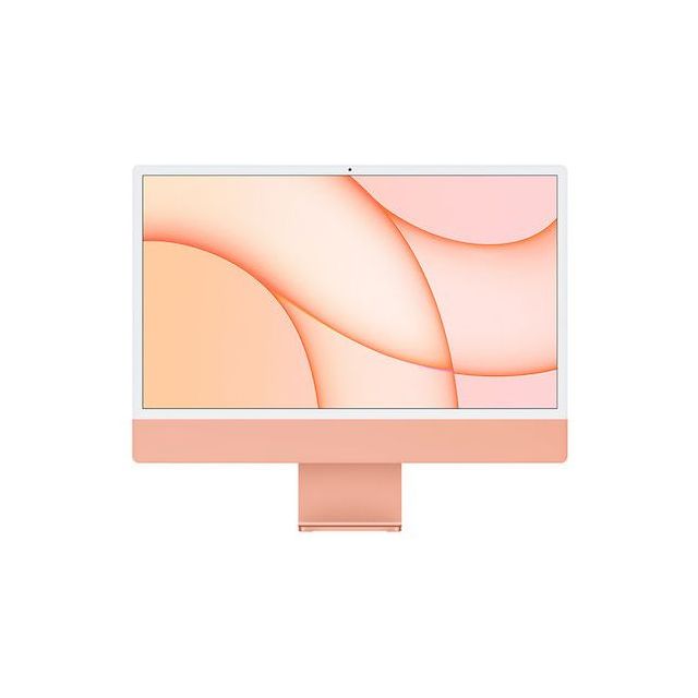 Apple iMac (Retina 4.5K, 24" 2021, 2 TBT3 + 2 USB-C, M1) | Apple M1 | 16GB | 256GB SSD | Integrated | Orange | Refurbished Grade