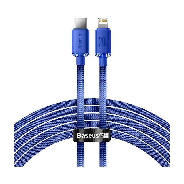 Baseus Crystal Shine USB-C to Lightning 20W 2m Μπλε