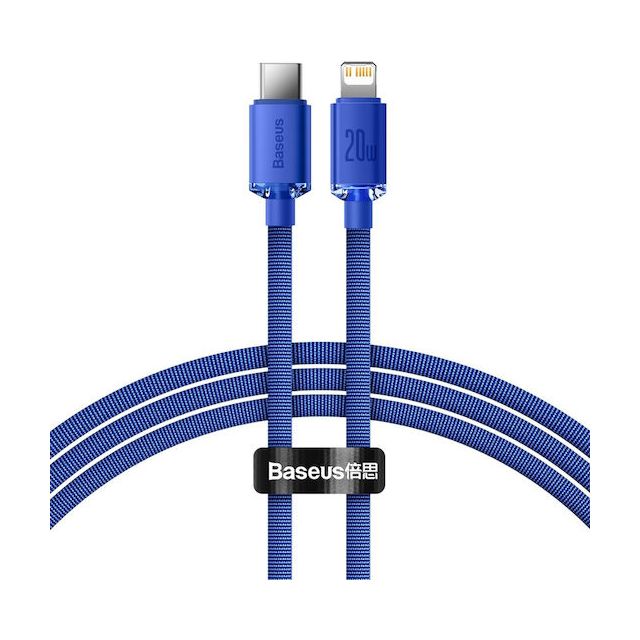 Baseus Crystal Shine Braided USB-C to Lightning Cable 20W Μπλε 1.2m (CAJY001303)
