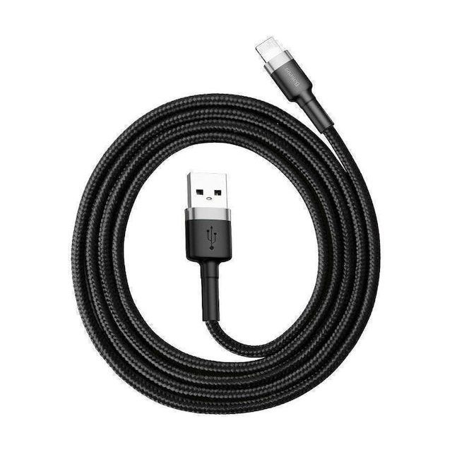 BASEUS CAFULE CABLE LIGHTNING 2M GREY+BLACK CALKLF-CG1