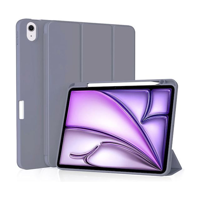Techsuit Flip Cover Σιλικόνης Μωβ (iPad Air 2024 11")