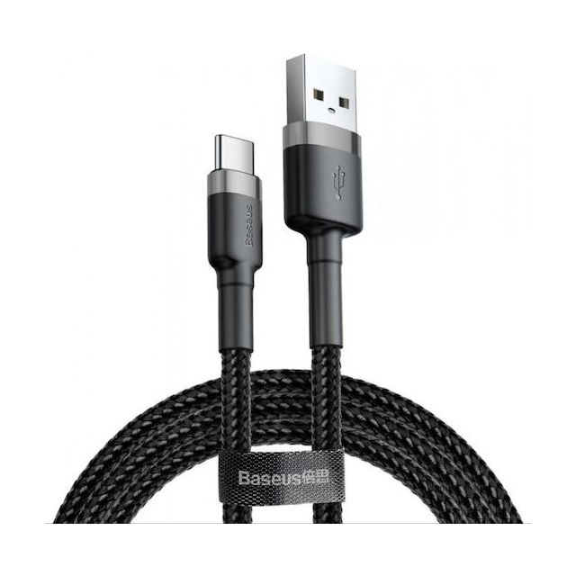 Baseus cable Cafule USB - USB-C 3m 2A gray-black