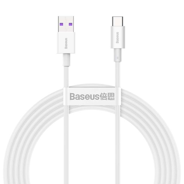 Baseus Superior Series USB 2.0 Cable USB-C male - USB-A 66W Λευκό 2m CATYS-A02
