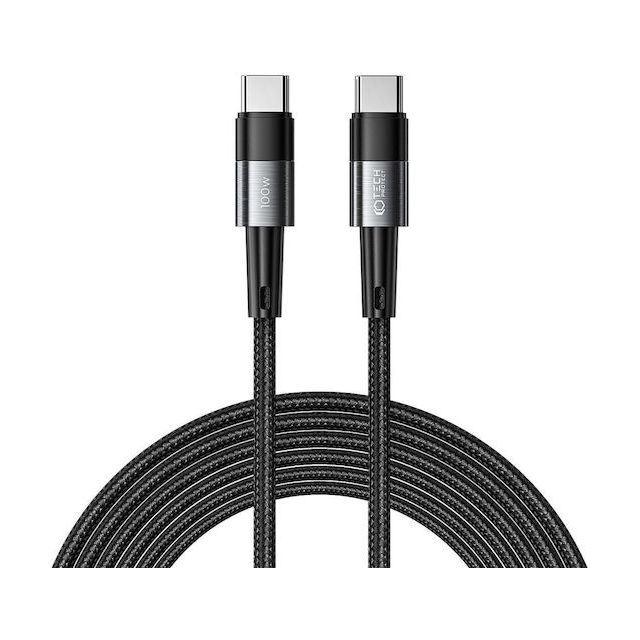 Tech-Protect Ultraboost Braided USB 2.0 Cable USB-C male - USB-C 100W Γκρι 3m