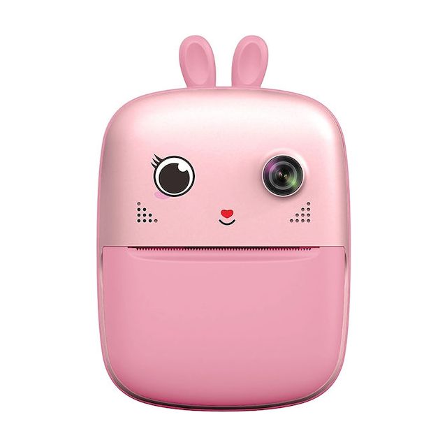 Hurtel Compact Φωτογραφική Μηχανή με Οθόνη 2.4" Θερμικής Εκτύπωσης Ροζ