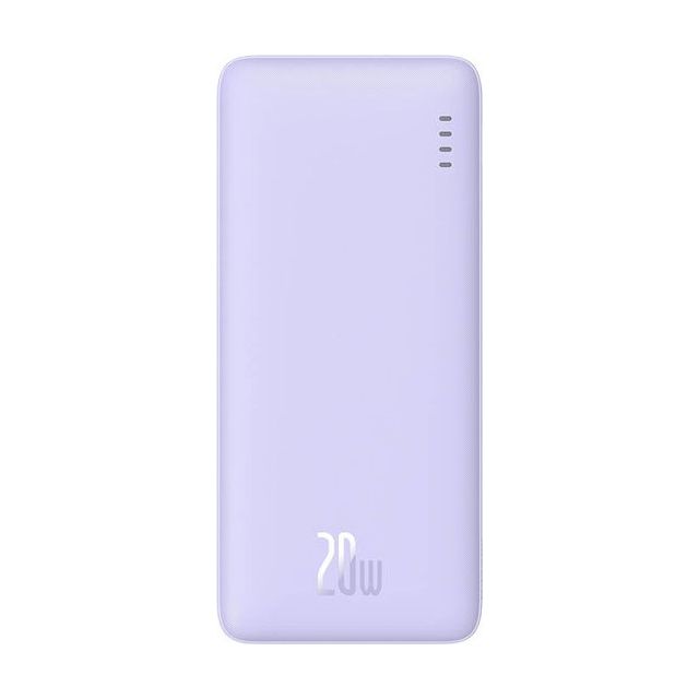 Baseus Airpow Power Bank 10000mAh 20W με Θύρα USB-A και Θύρα USB-C Power Delivery Μωβ