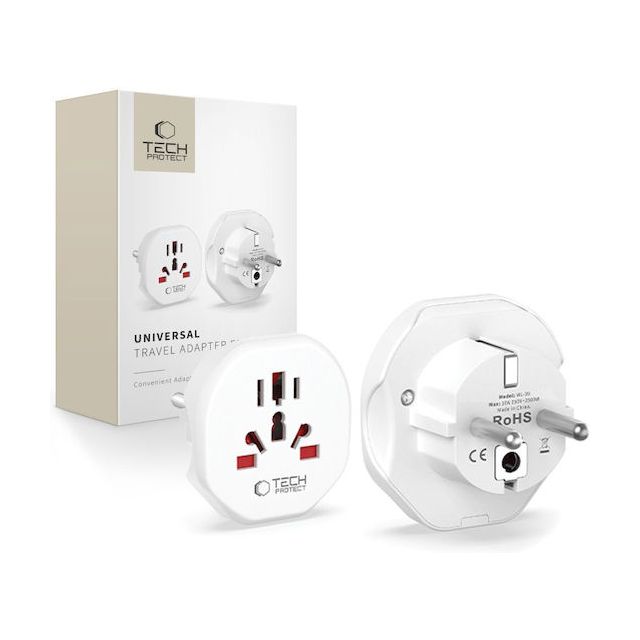 Tech-Protect Αντάπτορας Πρίζας από Universal σε Universal