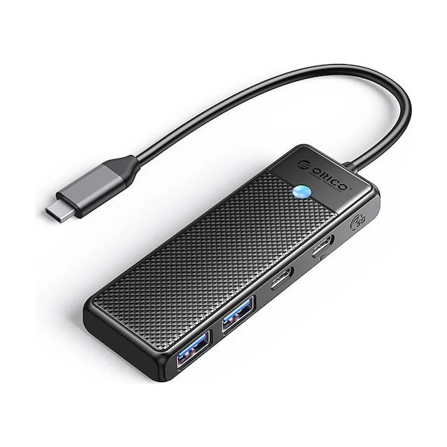 Orico USB 3.0 Hub 4 Θυρών με σύνδεση USB-C (PAPW2AC-C3-015-BK-EP-HU)