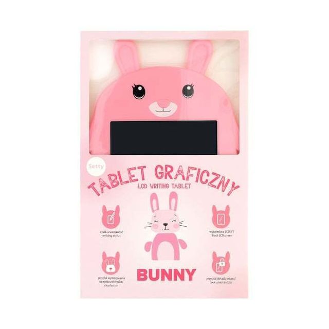 Setty LCD Ηλεκτρονικό Σημειωματάριο 9" Ροζ