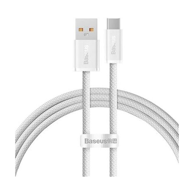 Baseus Dynamic Braided USB 2.0 Cable USB-C male - USB-A 100W Λευκό 1m (CALD000602)