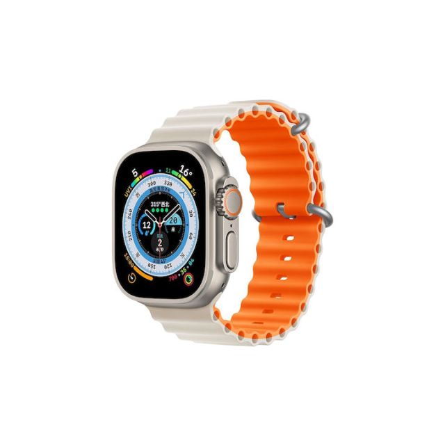 Devia Deluxe Series Sport Λουράκι Σιλικόνης Μπεζ (Apple Watch 44/45/46mm/Ultra 49mm)
