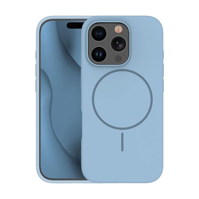 TelForceOne Silicone Thin Mag Back Cover Σιλικόνης Μπλε (iPhone 16 Pro)