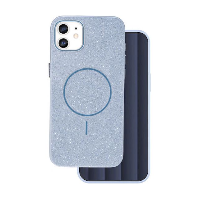 TelForceOne Glitter Thin Mag Back Cover Σιλικόνης / Πλαστικό 2mm Ανθεκτικό Μπλε (iPhone 11)