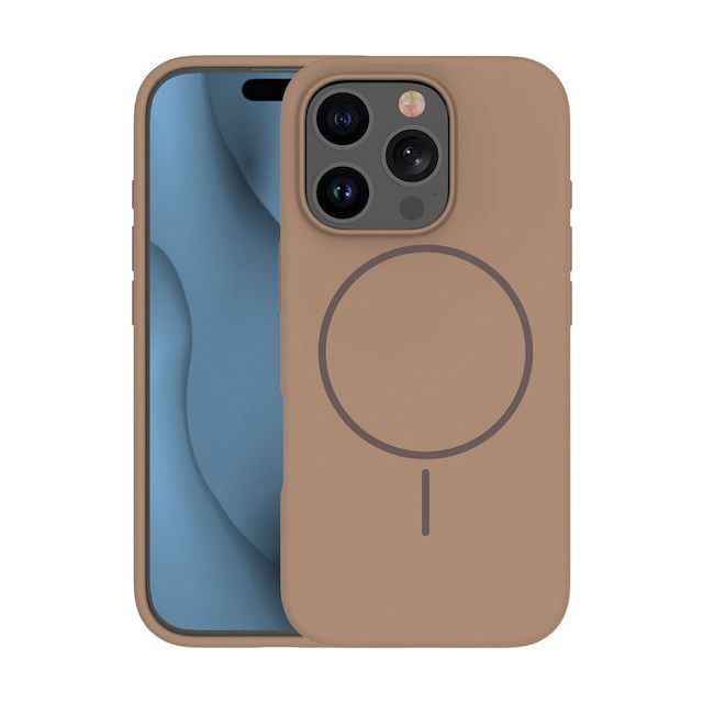 TelForceOne Silicone Thin Mag Back Cover Σιλικόνης Καφέ (iPhone 17 Pro)