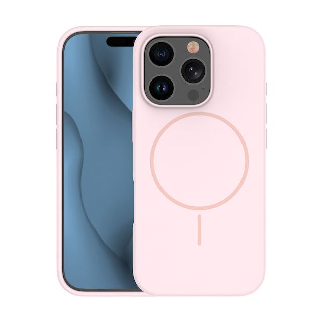 TelForceOne Silicone Thin Mag Back Cover Σιλικόνης Ροζ (iPhone 17)