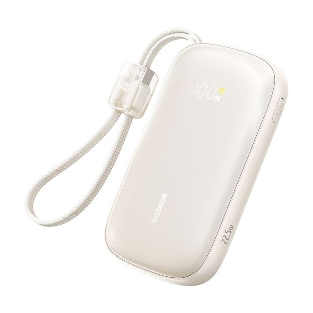 Baseus EnerFill FC21 QPow3 Ultra Power Bank 20000mAh 22.5W με Θύρα USB-A Μπεζ