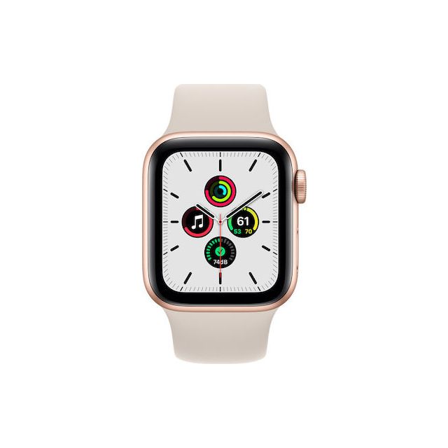 Apple Watch Series 7 41mm GPS + Cellular Aluminum Case | Gold | Blue Sport Band | Refurbished Grade A