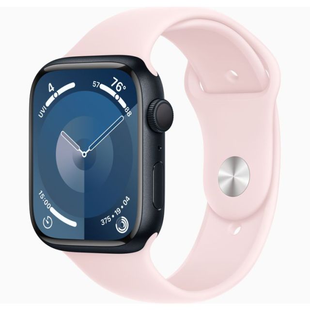 Apple Watch Series 7 45mm GPS + Cellular Aluminum Case | Blue | Pink Sport Band | Refurbished Grade A
