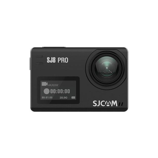 SJCAM SJ8 Pro Action Camera 4K Ultra HD Υποβρύχια με WiFi Μαύρη με Οθόνη 2.3"