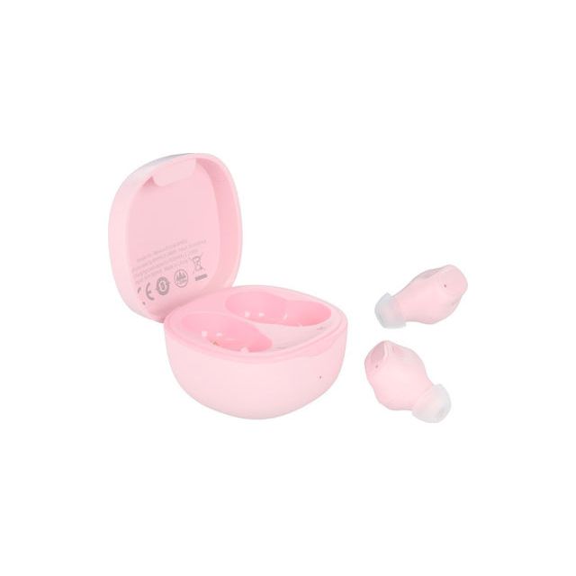 Baseus WM01 In-ear Bluetooth Handsfree Ακουστικά με Θήκη Φόρτισης Ροζ