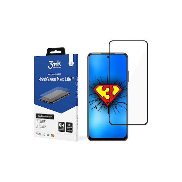 3MK Hardglass Max Lite Full Face Tempered Glass Black (Galaxy A52)