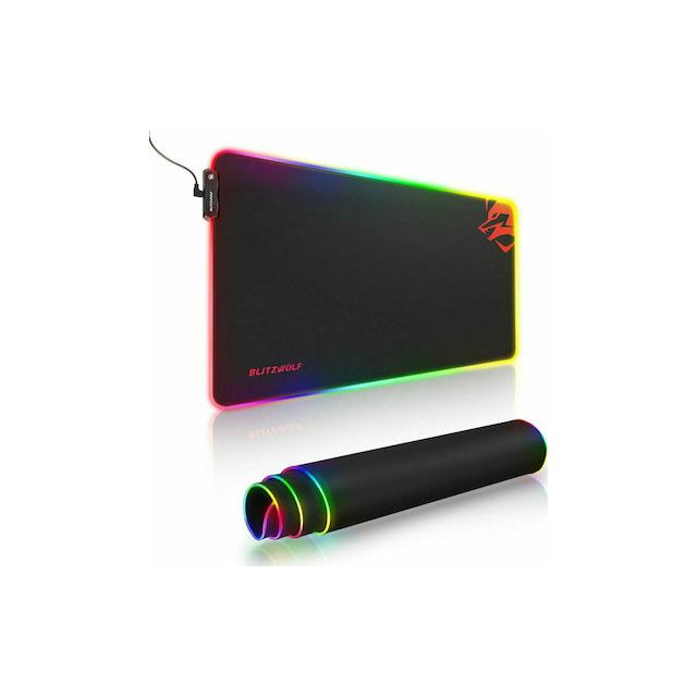 BlitzWolf BW-MP1 Gaming Mouse Pad XXL 800mm με RGB Φωτισμό Μαύρο