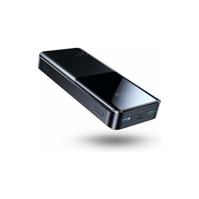 Joyroom JR-T014 Power Bank 20000mAh 15W με 2 Θύρες USB-A και Θύρα USB-C Power Delivery / Quick Charge 3.0 Μαύρο