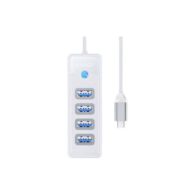 Orico USB 3.0 Hub 4 Θυρών με σύνδεση USB-C Λευκό