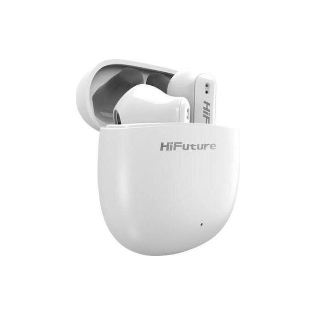 HiFuture Colorbuds 2 Bluetooth Handsfree Ακουστικά με Αντοχή στον Ιδρώτα και Θήκη Φόρτισης Λευκά