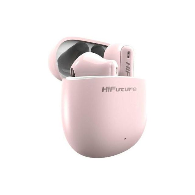 HiFuture Colorbuds 2 Bluetooth Handsfree Ακουστικά με Αντοχή στον Ιδρώτα και Θήκη Φόρτισης Ροζ