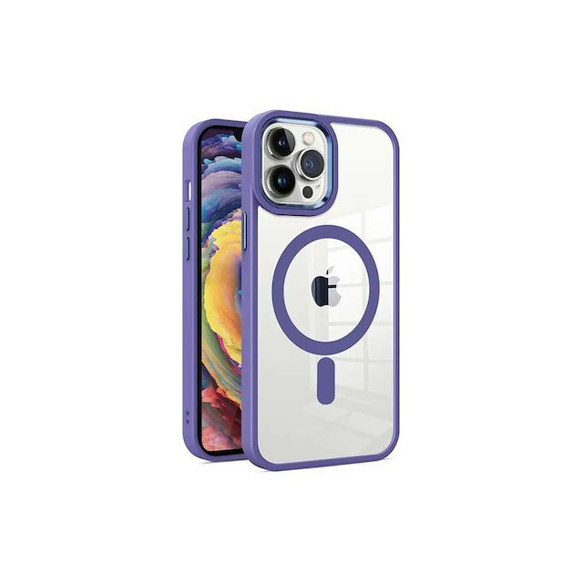 Techsuit Magsafe Pro Back Cover Σιλικόνης Μωβ (iPhone 14 Pro Max)
