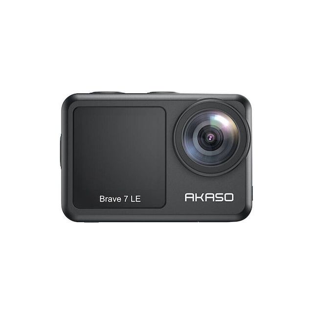 Akaso Brave 7 LE Action Camera 4K Ultra HD Υποβρύχια με WiFi Μαύρη με Οθόνη 2"