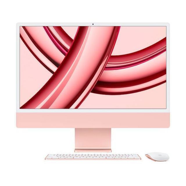 Apple iMac (Retina 4.5K, 24" 2023, 2 TBT3, M3) | Apple M3 8-Core GPU | 8GB | 256GB SSD | Integrated | Pink | Refurbished Grade A